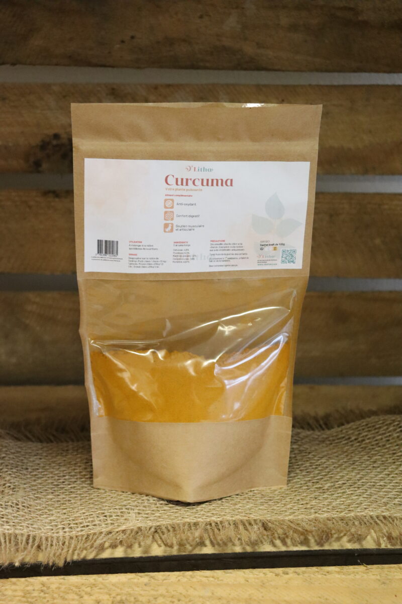 Curcuma en poudre pour chiens et chats par O'Litha